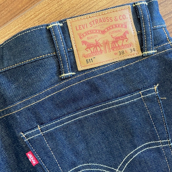 levis selvedge Jeans 04511- 2596 white oak cone denim made in usa - Picture 3 of 10